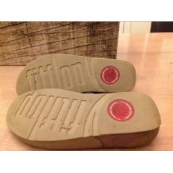 FITFLOP, slipper,sandaal,grijs,zilver,mt 40