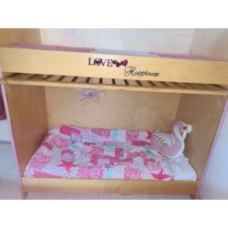 Duoslaper babystapelbed esdoorn D130s
