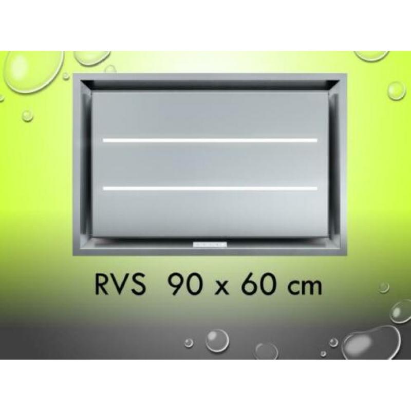 90x60cm - 90x30cm plafond kook eiland afzuigkap