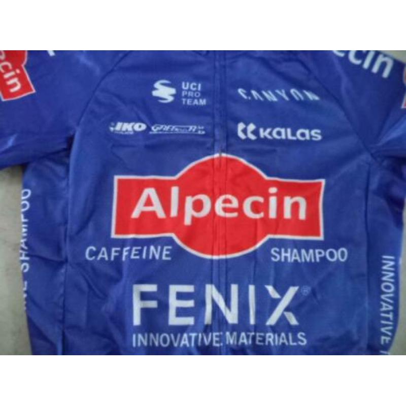 wielertrui replica Alpecin- Fenix met Ned.Kamp. strepen
