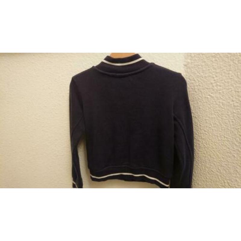 Vest jasje maat 98-104 blauw meisje