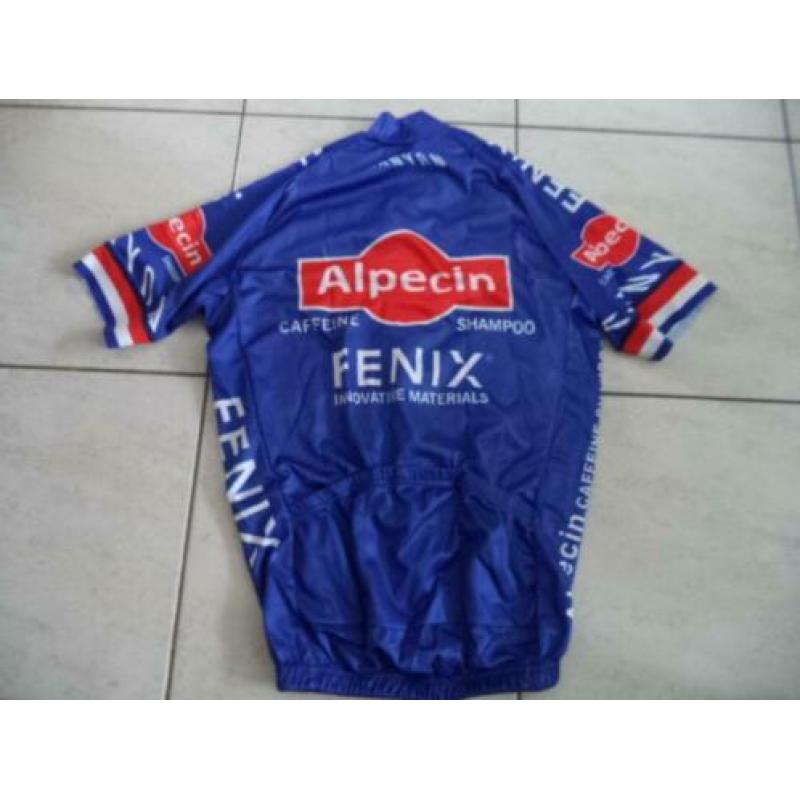wielertrui replica Alpecin- Fenix met Ned.Kamp. strepen