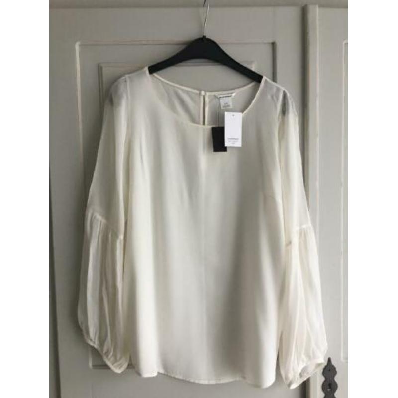 Club Monaco zijden blouse L NIEUW