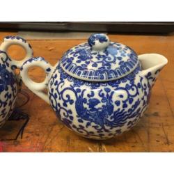 Antiek chinees porselein thee en suiker