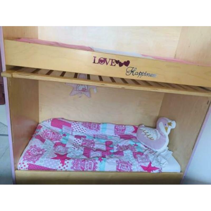 Duoslaper babystapelbed esdoorn D130s