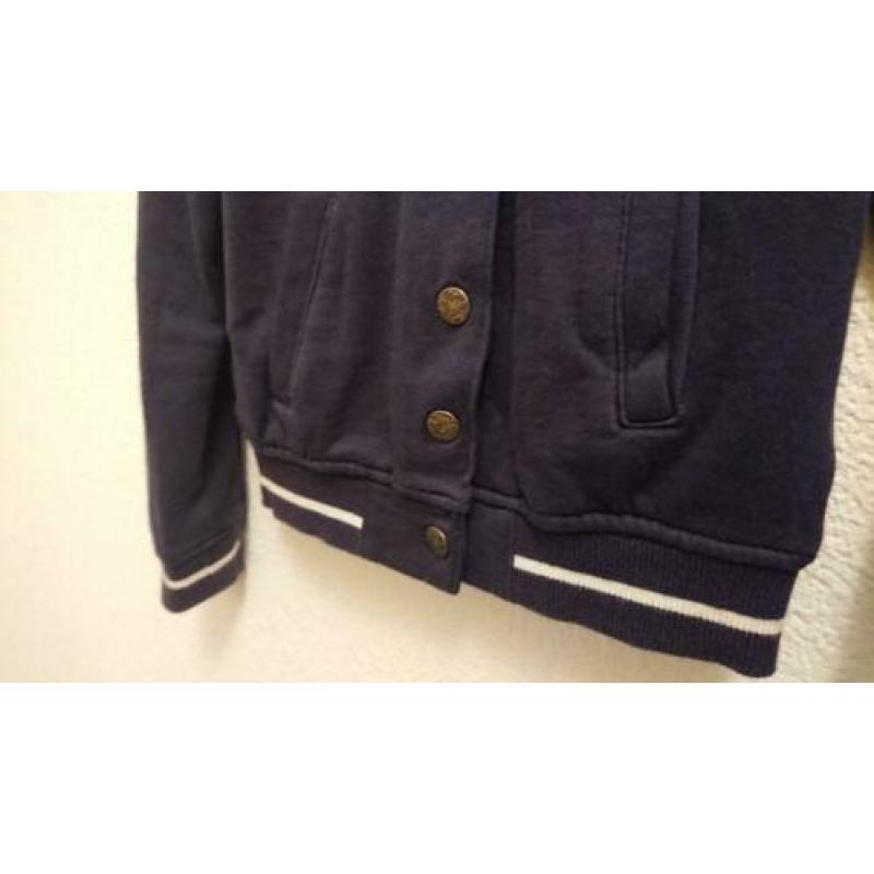 Vest jasje maat 98-104 blauw meisje