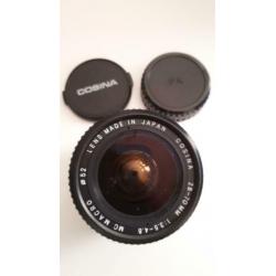 (analoge) Spiegelreflex camera met toebehoren