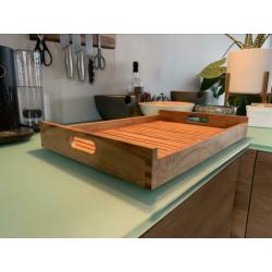 Massief houten dienblad