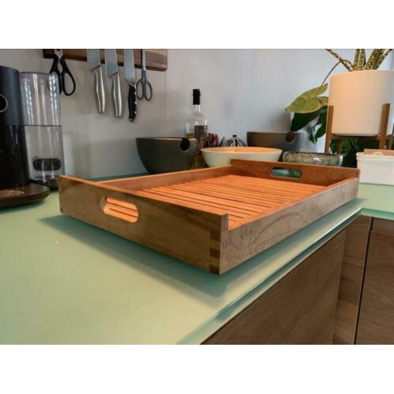 Massief houten dienblad