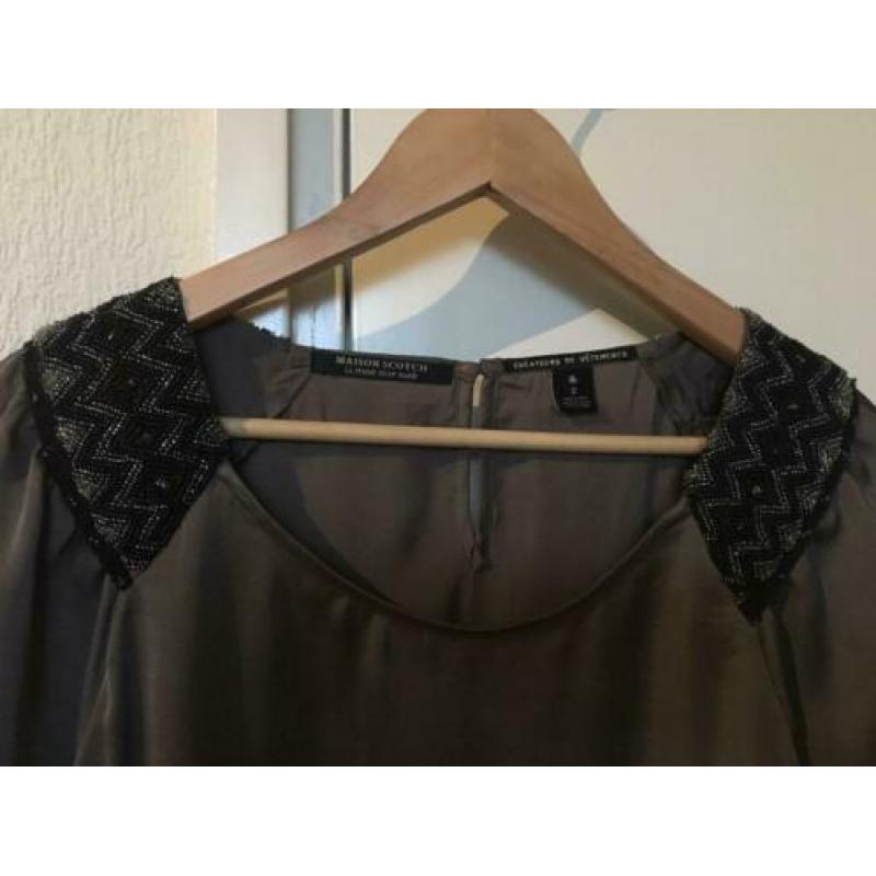 Groene top Maison Scotch maat 2 (38)