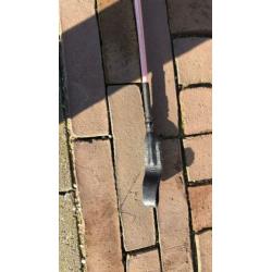 Roze zweep met paarden been handvat
