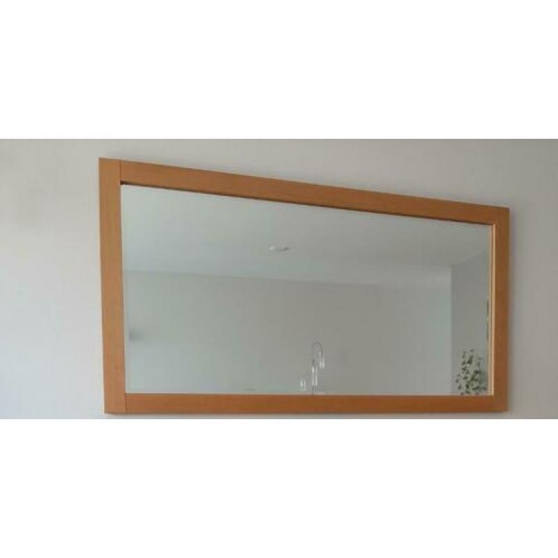 Dressoir *TV-meubel * Spiegel Blank Eiken 3 delig set