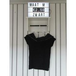 Mango dames shirt maat M zwart
