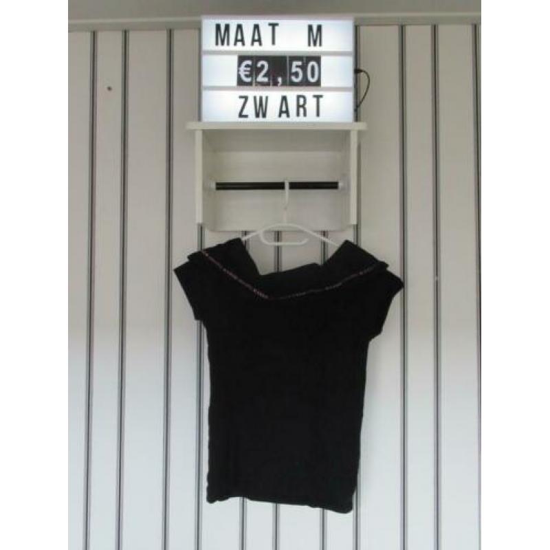Mango dames shirt maat M zwart