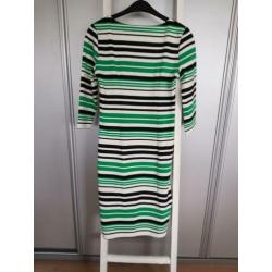Smashed Lemon jurk streep groen