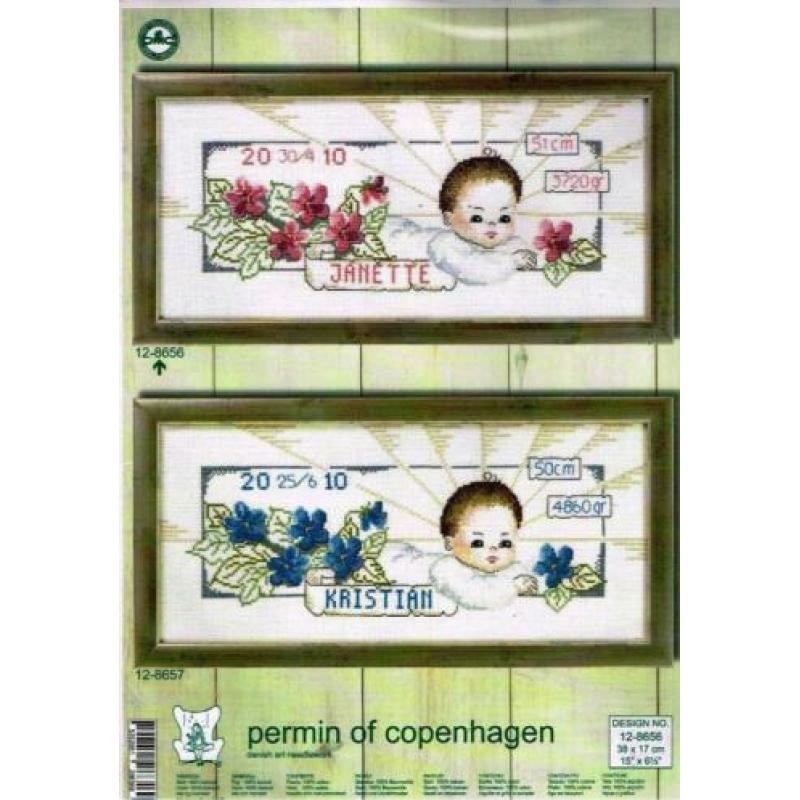 Cado PERMIN BORDUURPAKKET GEBOORTE, JANETTE