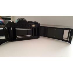 (analoge) Spiegelreflex camera met toebehoren