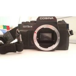 (analoge) Spiegelreflex camera met toebehoren