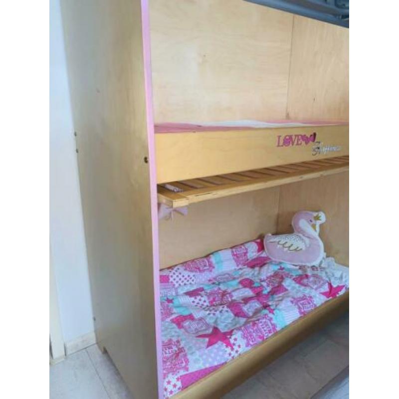 Duoslaper babystapelbed esdoorn D130s