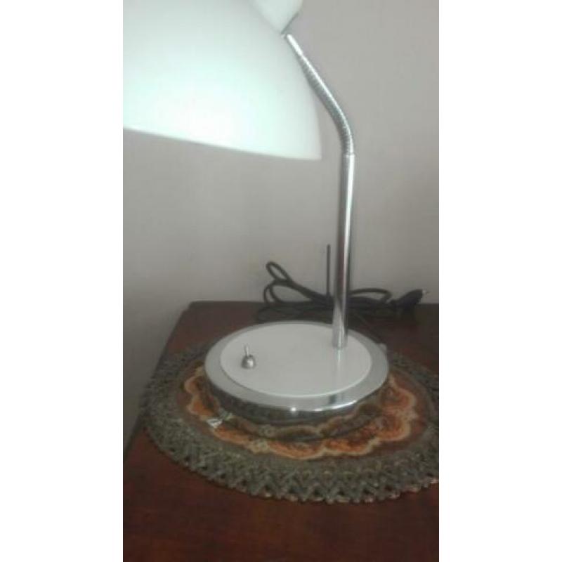 Lamp industriële tafel buro bureau lamp wit