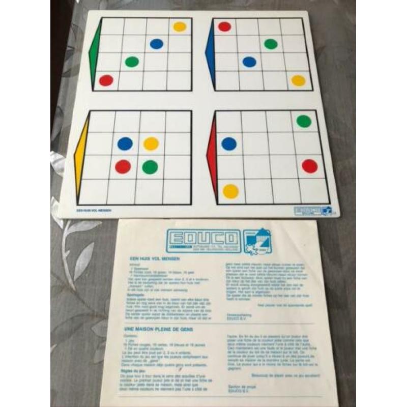 nostalgische educatieve spellendoos