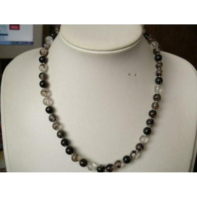 Een mooie Bruine Rutielquartz edelstenen ketting