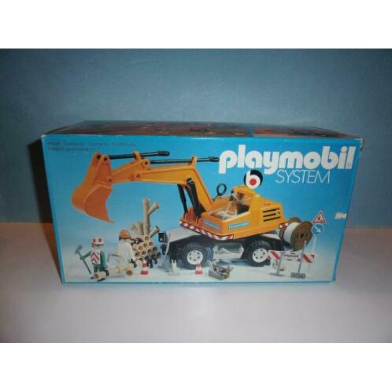 Playmobil Graafmachine. Bouw. OVP. Vintage.