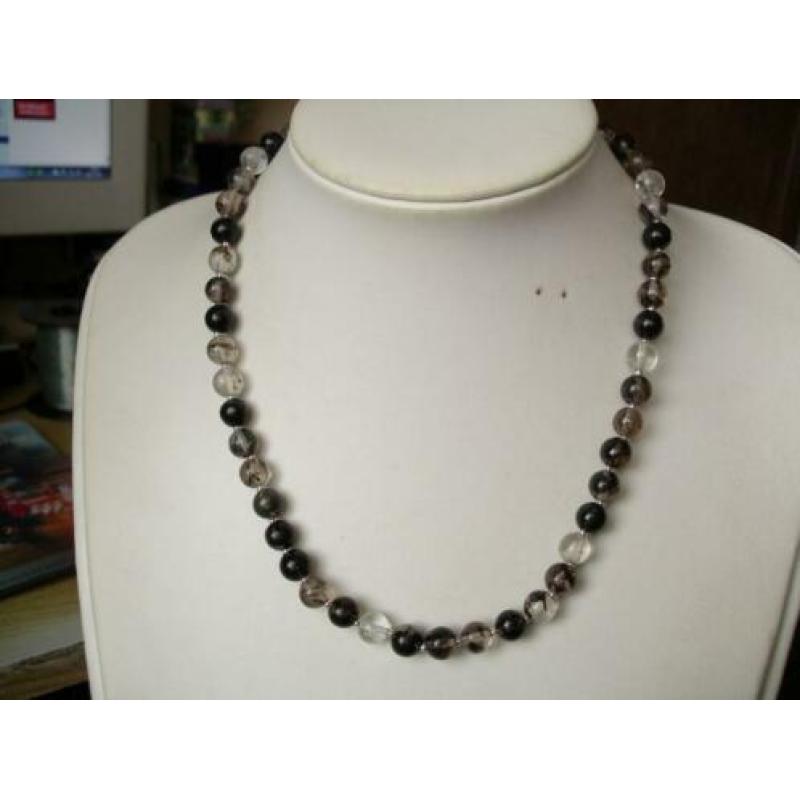 Een mooie Bruine Rutielquartz edelstenen ketting