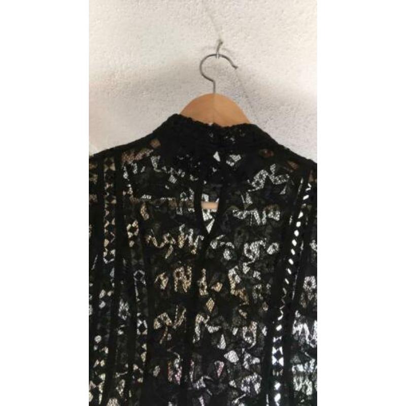 Kanten top maat S/M minkpink