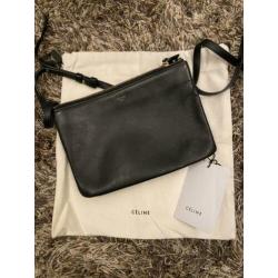 Celine trio bag - zwart met goud