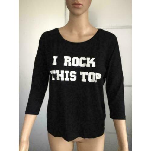 B307 SUPERTRASH top t-shirt zwart Maat S=36