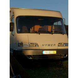 Zeldzame B534 Hymer met rondzit en hefbed