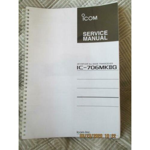 Service manual Icom IC 706mk2G