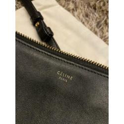 Celine trio bag - zwart met goud