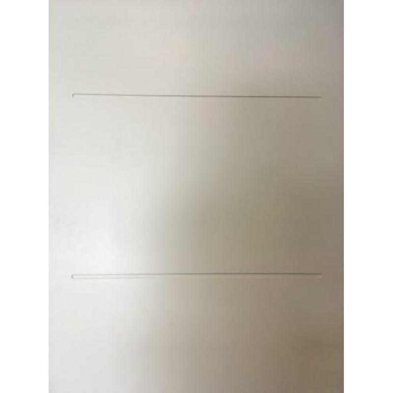 16x vol MDF deuren / platen - wit / donker gegrond - NIEUW