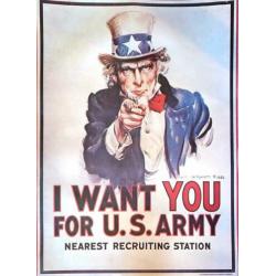 I Want You For US Army - Original Poster - 60 x 82 cm