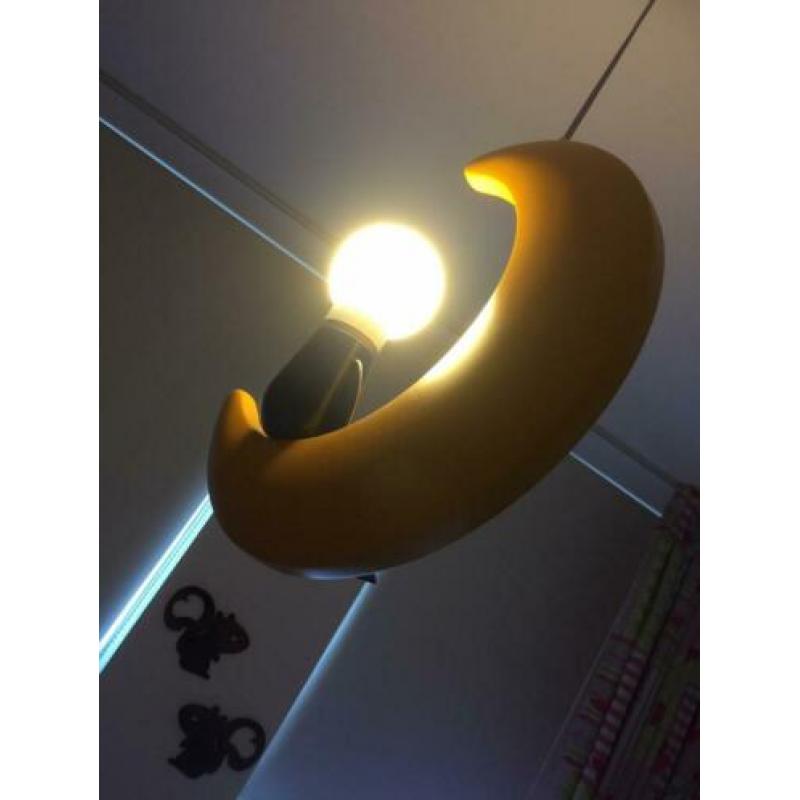 Mannetje op de maan lamp, kinderlamp