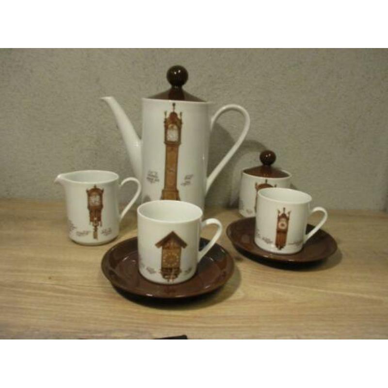 Mitterteich servies theepot koffiepot met klokken