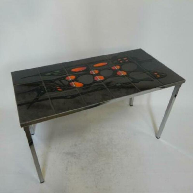 Vintage Belarti tegeltafel met 18 tegels