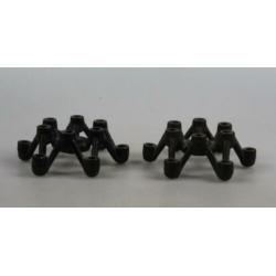Midcentury metalen kaarsenstandaards deens design, gemaakt i