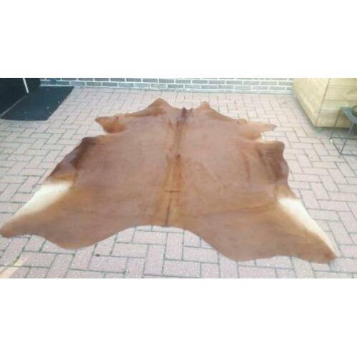 Koeienhuid groot! Nieuw! Cognac bruin koeienkleed koe huid