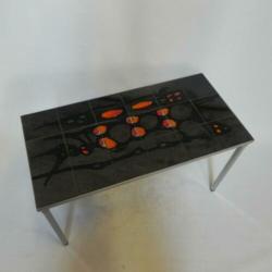 Vintage Belarti tegeltafel met 18 tegels