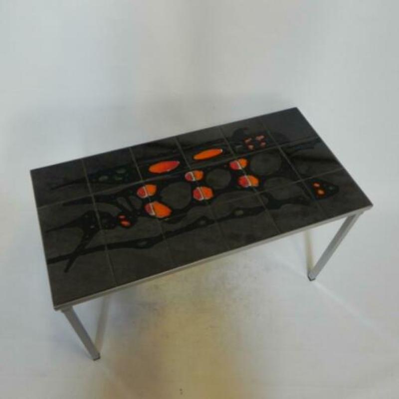 Vintage Belarti tegeltafel met 18 tegels