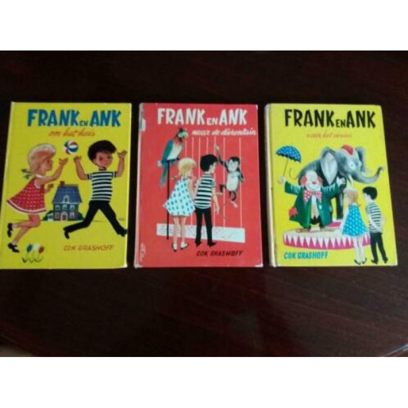 3 boekjes van "Frank en Ank", van schrijver: Cok Grashoff.