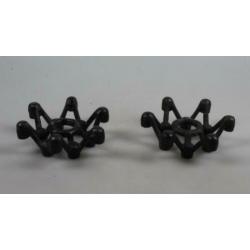 Midcentury metalen kaarsenstandaards deens design, gemaakt i