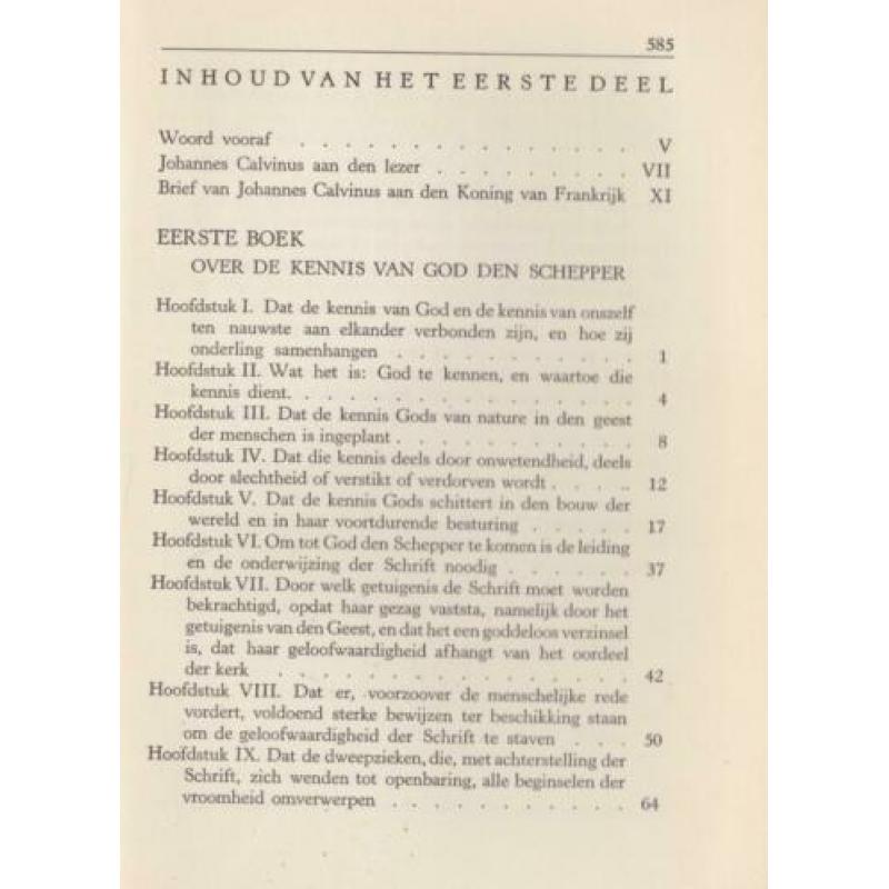 Johannes CALVIJN - Institutie - Deel I,II en III