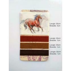 Paard Washi Tape SAMPLES - 55cm x 4 designs