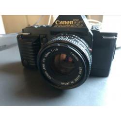 Canon T70 met FD 50mm 1.8 lens