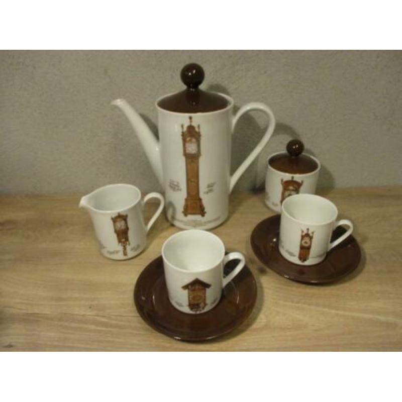 Mitterteich servies theepot koffiepot met klokken