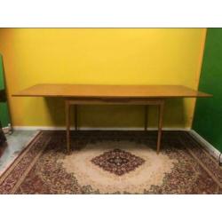V_ tafel eettafel vintage uitschuifbaar